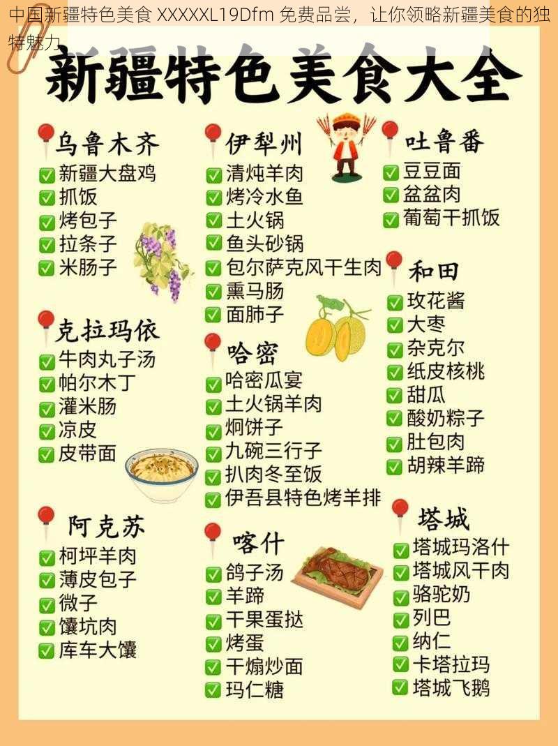 中国新疆特色美食 XXXXXL19Dfm 免费品尝,让你领略新疆美食的独特魅力